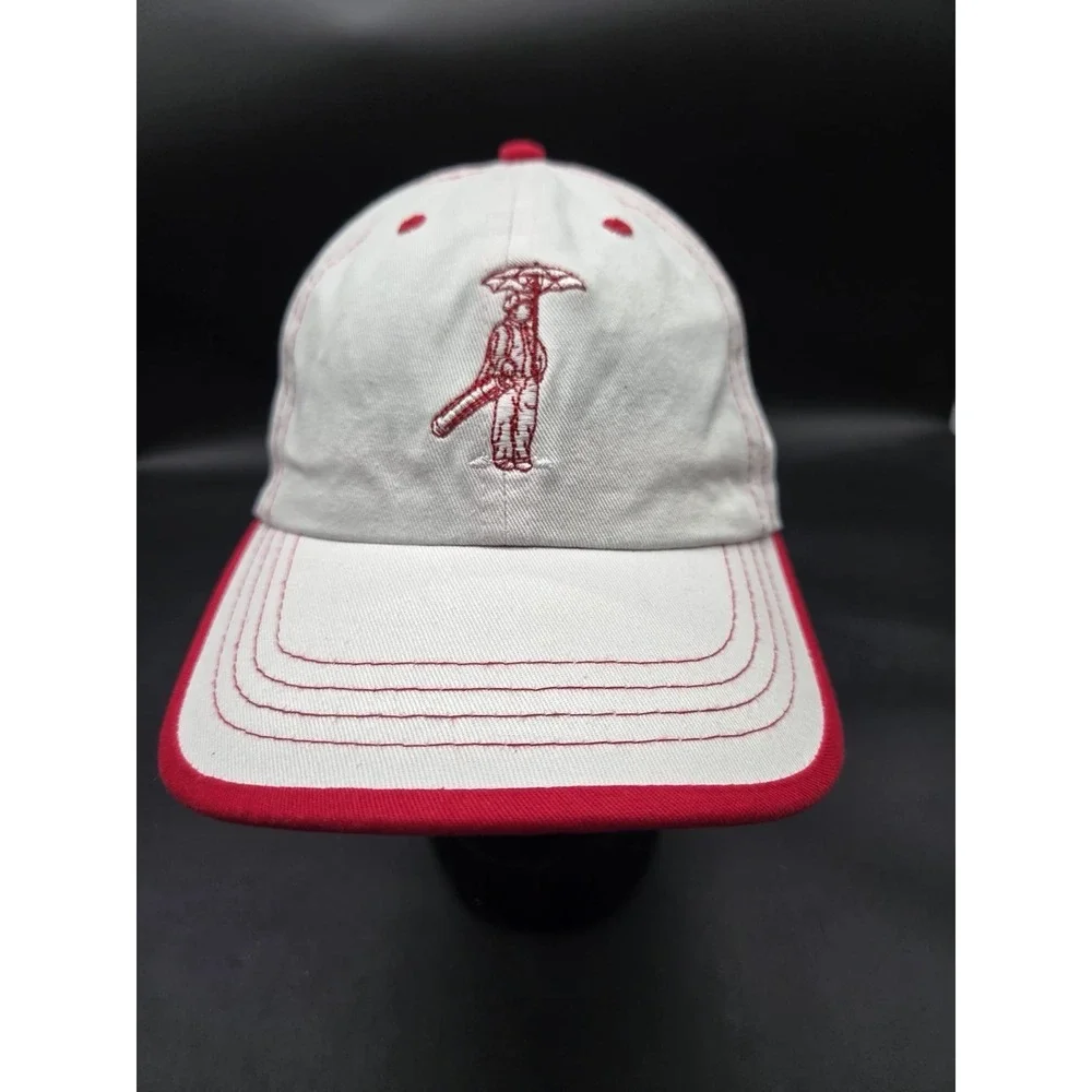 US Kids Golf White Red Embroidered Adjustable Baseball Cap Youth L/XL PGA Logo